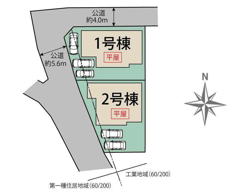 ブルーミングガーデン豊川市伊奈町慶応２期２棟の見取り図