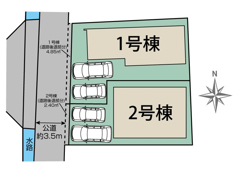 ブルーミングガーデン宝塚市大吹町２棟の見取り図
