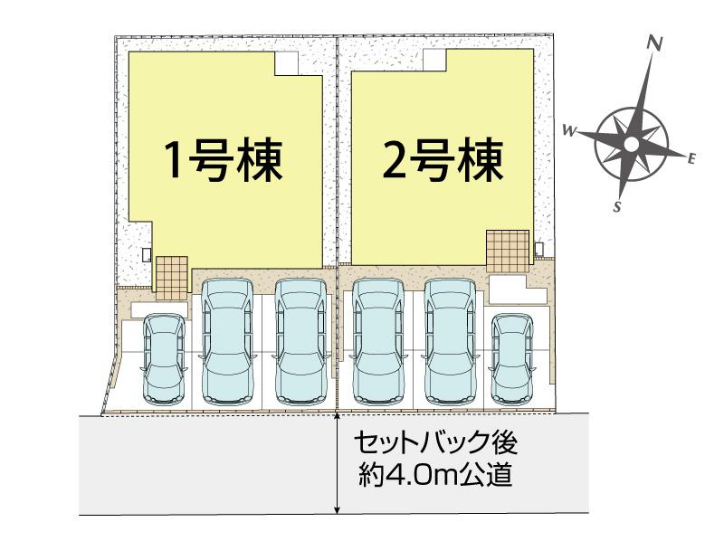 ブルーミングガーデン玉野市田井３丁目２棟の見取り図