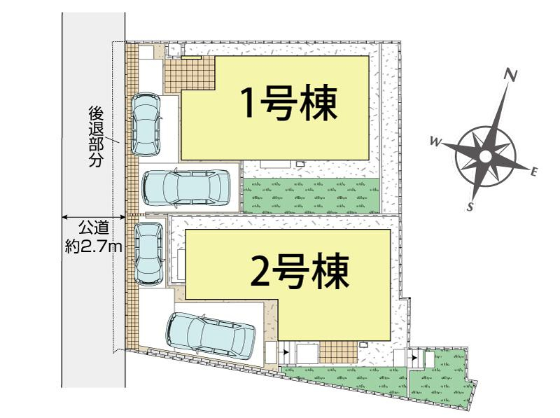 ブルーミングガーデン松戸市松戸２棟の見取り図