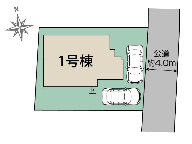 ブルーミングガーデン大和市福田　１棟の見取り図