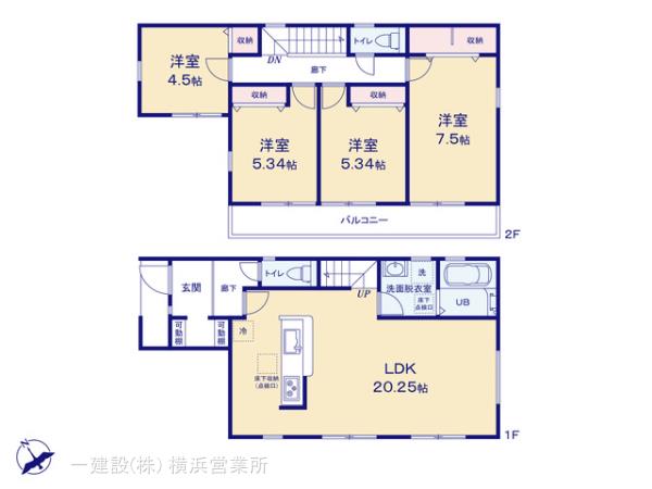 リーブルガーデン横須賀市汐見台２丁目の見取り図