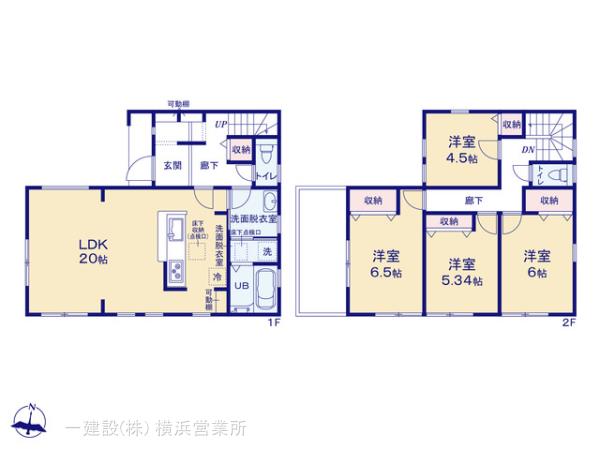 リーブルガーデン泉区上飯田町第６の見取り図