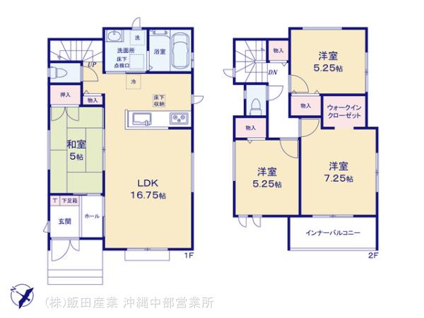 ハートフルタウン浦添市当山2丁目505番の見取り図