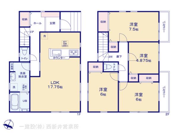 リーブルガーデン江戸川区興宮町の見取り図