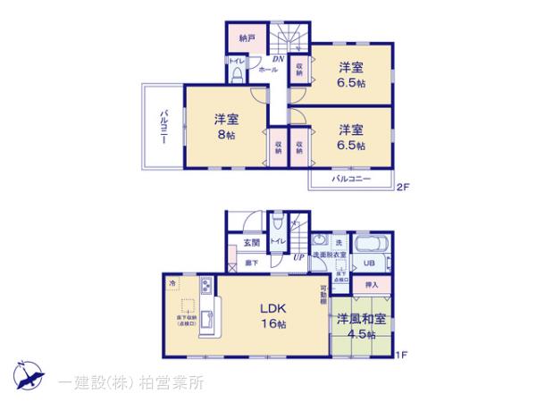 リーブルガーデンユーカリが丘駅1期の見取り図