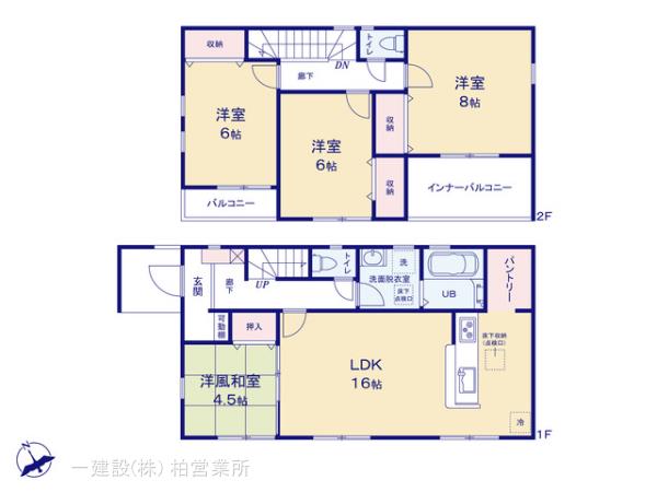 リーブルガーデンユーカリが丘駅1期の見取り図