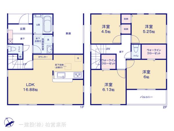 リーブルガーデン篠籠田6期の見取り図