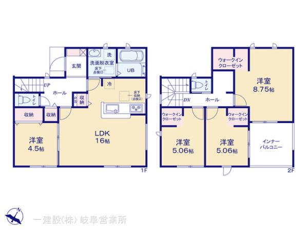 リーブルガーデン江南市河野町第１期の見取り図