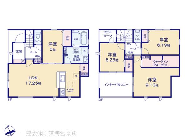 リーブルガーデン知立市弘法町の見取り図