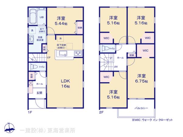 リーブルガーデン知多市にしの台４丁目の見取り図