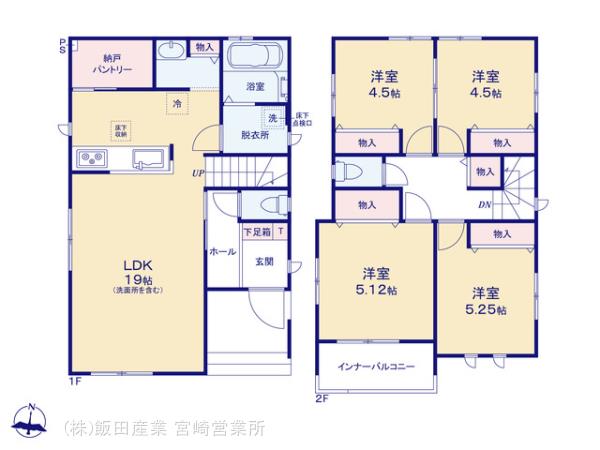 ハートフルタウン宮崎市希望ヶ丘2期の見取り図