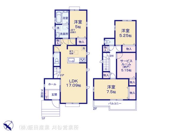 ハートフルタウン(刈)大府市米田町の見取り図