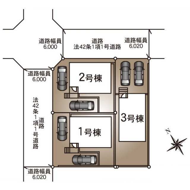 クレイドルガーデン守谷市松前台 第8の見取り図