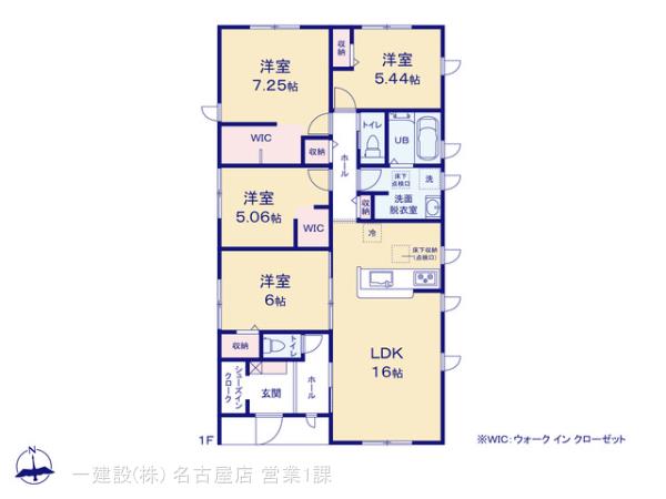 リーブルガーデン朝日町縄生の見取り図