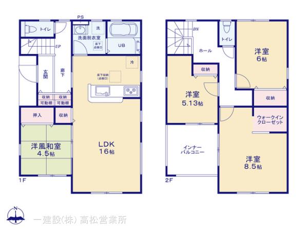 リーブルガーデン観音寺市茂木町の見取り図