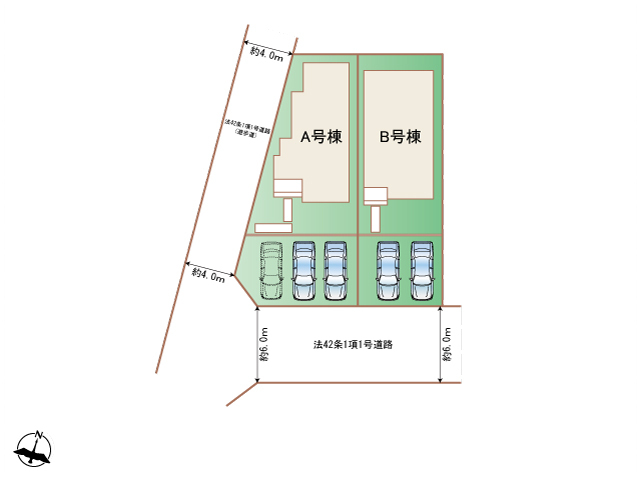 ハートフルタウン(名)一宮市伝法寺4期の見取り図