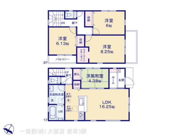 リーブルガーデン川西市清和台東８期の見取り図