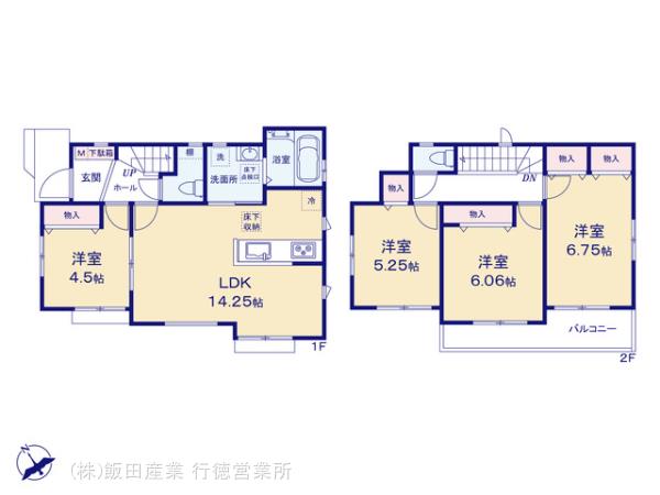 ハートフルタウン習志野市袖ヶ浦1丁目の見取り図