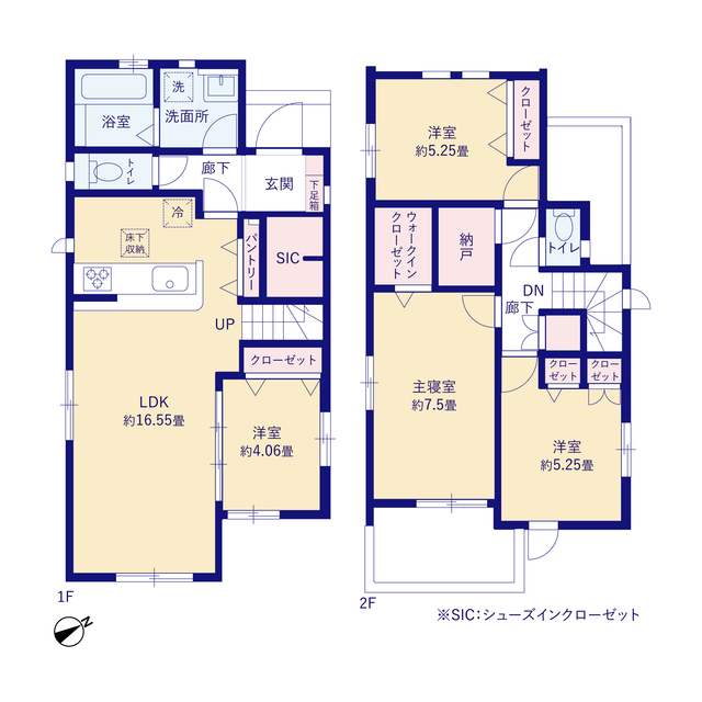 グラファーレ4292廿日市市阿品２期２棟の見取り図
