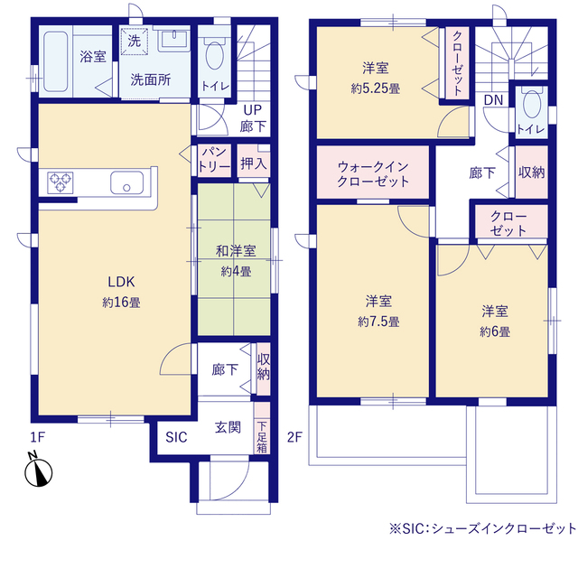 グラファーレ4296深谷市緑ヶ丘２期２棟の見取り図