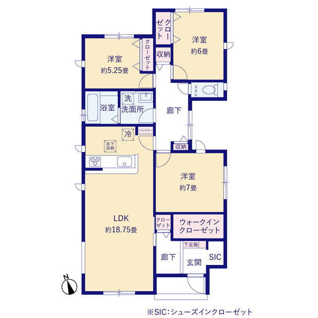 グラファーレ4296深谷市緑ヶ丘２期２棟の見取り図