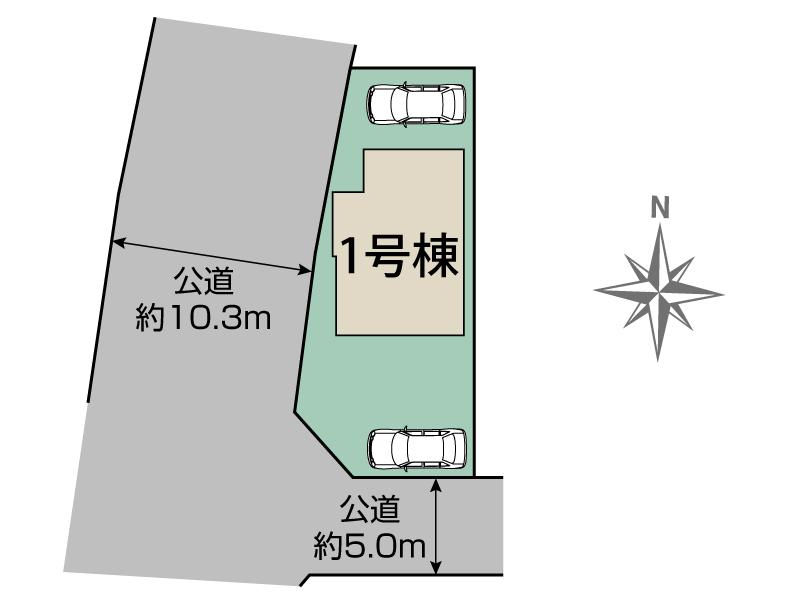 ブルーミングガーデン平塚市広川１棟の見取り図
