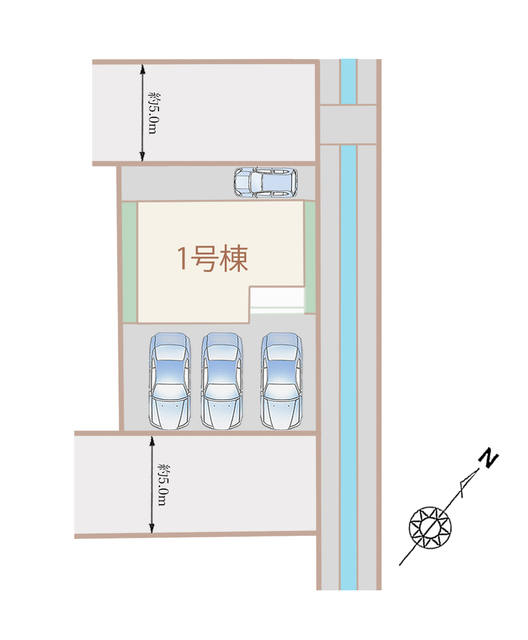 ハートフルタウン藤枝市時ｹ谷6期の見取り図