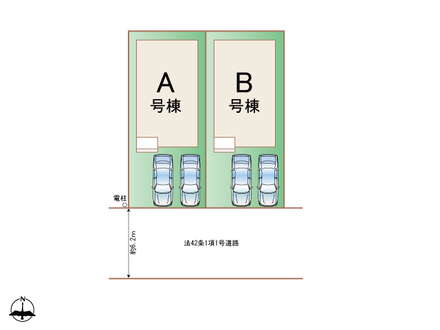 ハートフルタウン第7多賀城市高橋の見取り図