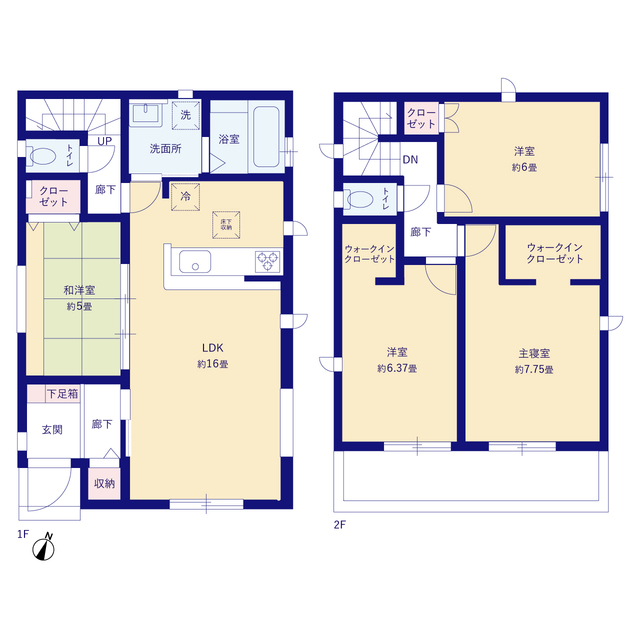 グラファーレ4192廿日市市桜尾２期３棟の見取り図
