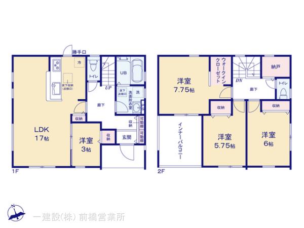 リーブルガーデン前橋市城東町第８の見取り図