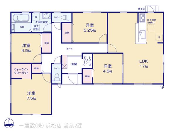 リーブルガーデン中央区舞阪町浜田第１期の見取り図