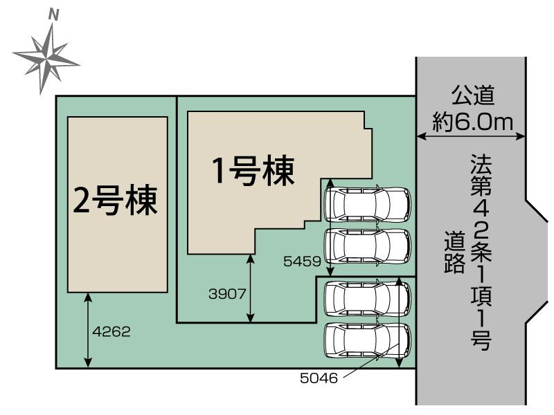 ブルーミングガーデン坂戸市泉町２丁目２棟の見取り図