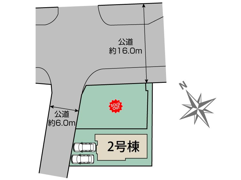 ブルーミングガーデン仙台市泉区将監１丁目２棟の見取り図