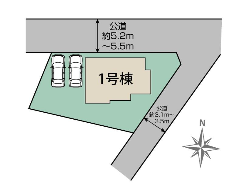 ブルーミングガーデン桐生市東６丁目１棟の見取り図
