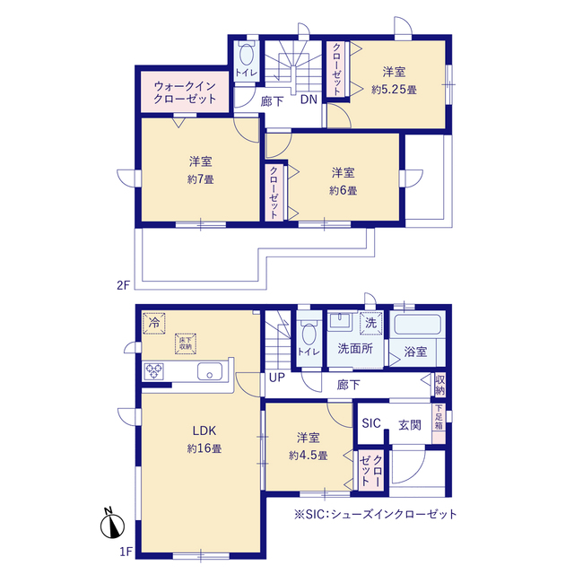 グラファーレ4274杉戸町杉戸９期３棟の見取り図
