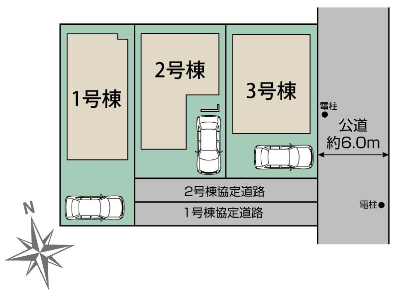 ブルーミングガーデン流山市流山４丁目３棟の見取り図