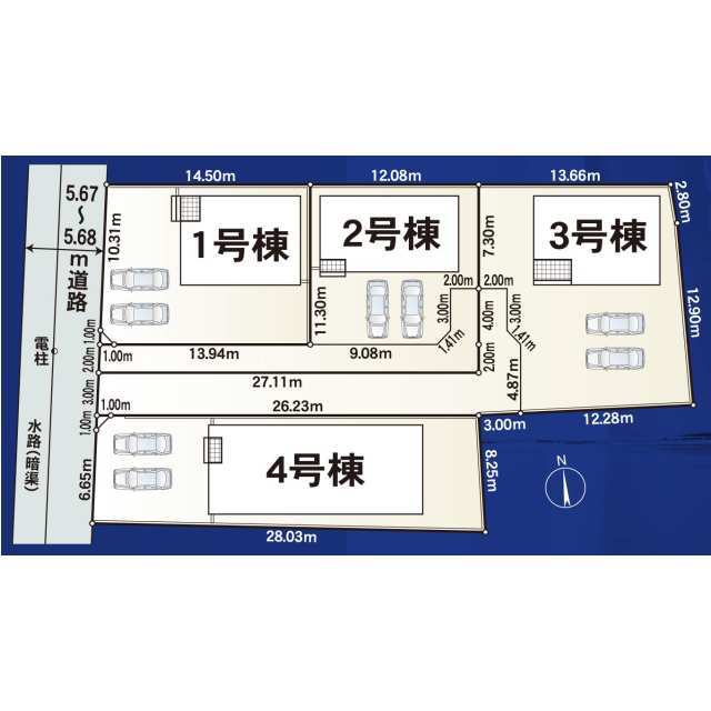 クレイドルガーデン西尾市一色町一色 第26の見取り図