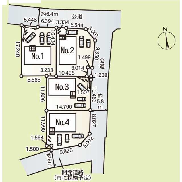 クレイドルガーデン邑楽町藤川 第1の見取り図