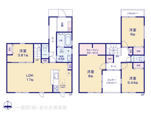 リーブルガーデン江南市松竹町東瀬古第二の見取り図