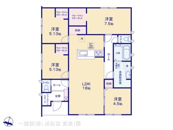 リーブルガーデン菊川下平川の見取り図
