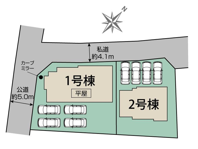 ブルーミングガーデン富士宮市宮原２棟の見取り図