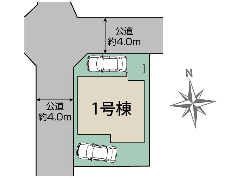 ブルーミングガーデン熊本市東区若葉４丁目３期１棟の見取り図