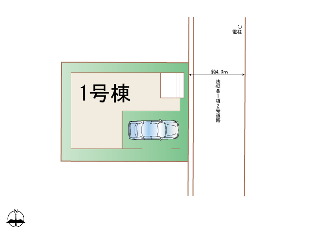 ハートフルタウン中原区下小田中の見取り図