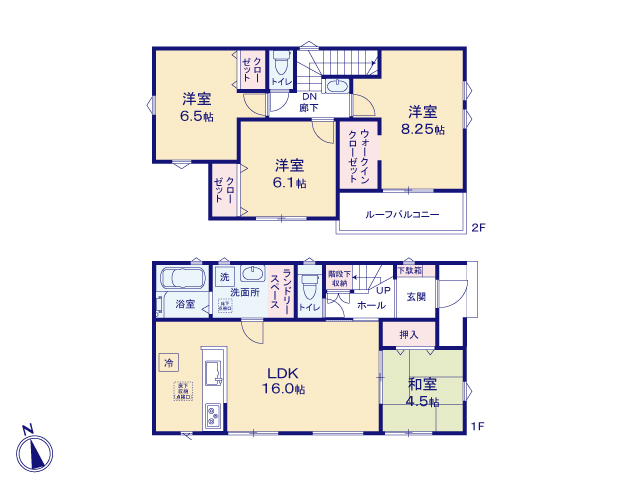リナージュ北島鯛浜２４－２期の見取り図