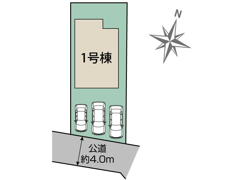 ブルーミングガーデン合志市須屋１４期１棟の見取り図
