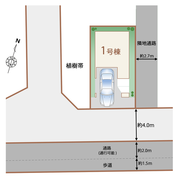 ハートフルタウンさいたま北区東大成町第1期の見取り図