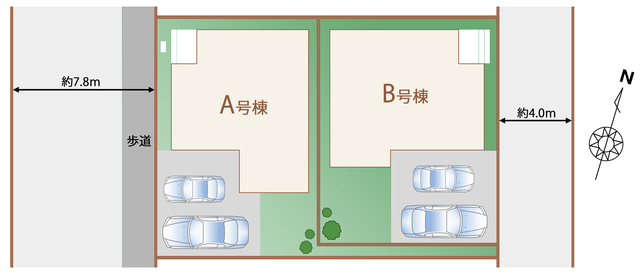 ハートフルタウン所沢花園第1期の見取り図