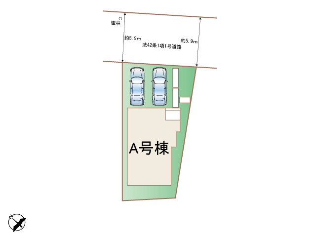 ハートフルタウン(東)春日井市松河戸町3期の見取り図