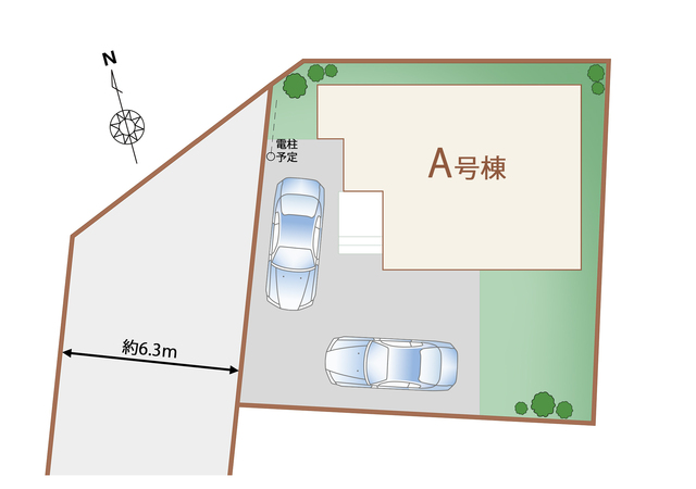 ハートフルタウン鶴田町453番の見取り図